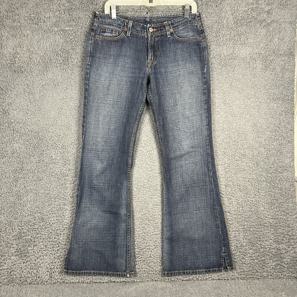 Lucky Brand Jeans Jet Setter Denim Flare Woman's Sz 6 Medium Wash USA Made EUC